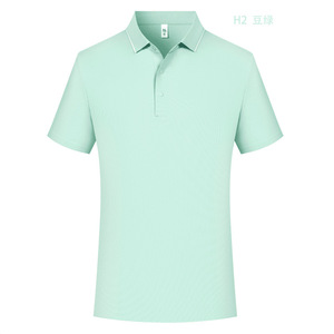 เสื้อโปโลสีพื้น ยูนิเซ็กส์ 185 กรัม ผ้าไหมน้ำแข็ง ให้ความรู้สึกเย็นสบาย ผ้าถักลายวาฟเฟิล ชุดทำงาน พิมพ์โลโก้ได้ตามต้องการ ชุดยูนิฟอร์มกลุ่ม - Product Image 3