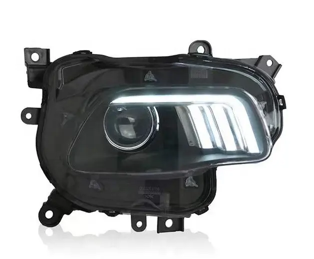 Nâng cấp LED DRL HID Xenon đèn pha đèn pha Cắm và chơi cho Jeep Cherokee đầu đèn đầu ánh sáng 2014-2018