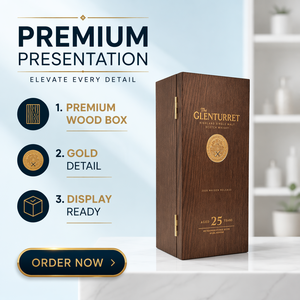 Boîte cadeau en bois vintage de luxe gravée au laser avec logo personnalisé, finition laquée mate, personnalisable - Product Image 2
