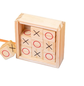 Hot bán vui xo bàn cờ trò chơi thời gian Killer gỗ tic-tac-toe trò chơi não giác ngộ đồ chơi - Product Image 1