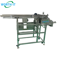 Machine automatique d'alimentation et de comptage de cartes, alimentation double par pelleuse/empileuse, pour masques, cartes, boîtes colorées, matériaux en feuilles