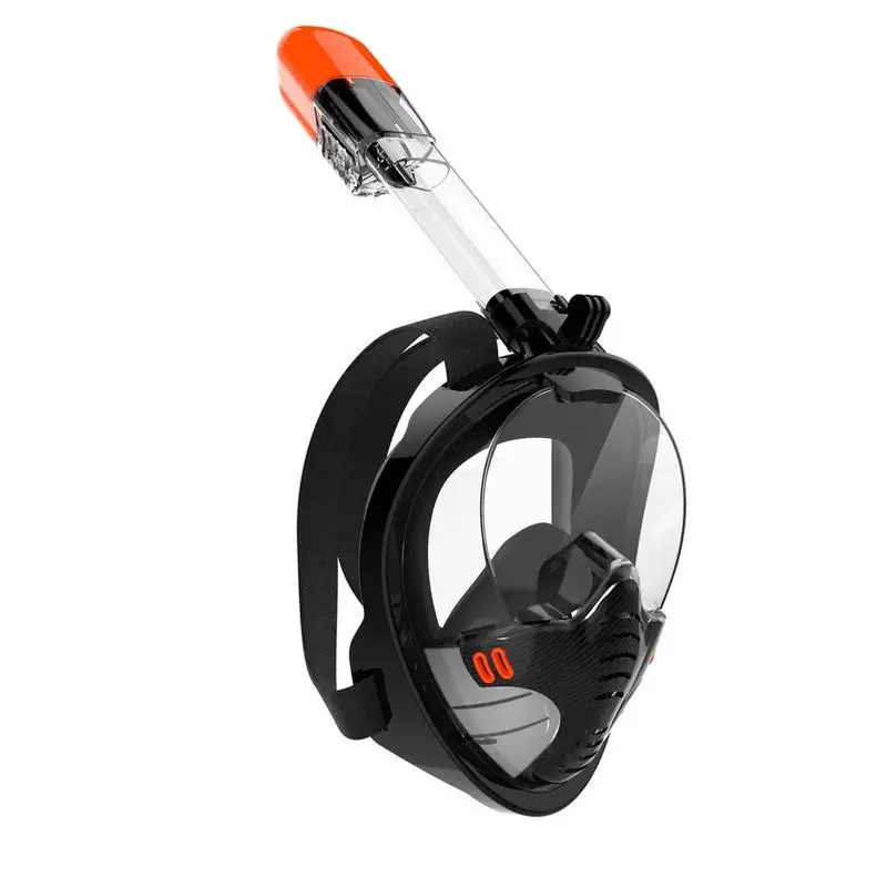 Maschera da snorkeling integrale Anti nebbia Anti perdita ampia vista maschera subacquea in Neoprene da 180 gradi per adulti