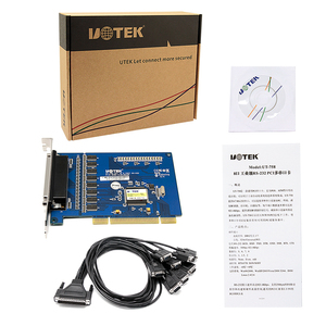 UOTEK <span class=keywords><strong>PCI</strong></span> để RS-232 nối tiếp thẻ RS232 <span class=keywords><strong>8</strong></span> cổng tốc độ cao DR62 mở rộng chuyển đổi công nghiệp cấp DB9 kết nối UT-758 Bộ chuyển đổi - Product Image 5