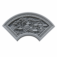 Panneau mural en relief floral GRC, décoration extérieure, panneau sculpté pour aménagement paysager de jardin, façade