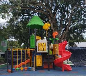 Jardin extérieur pas cher petite aire de jeux extérieure avec toboggan tous temps pour les espaces ouverts - Product Image 4