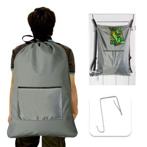 Homey Large Capacity Heavy Duty Oxford Waterproof Polyester Reusable Multi-Purpose Dry Bag <b>Drawstring</b> <b>Backpack</b> Laundry Wet - Product Image 2