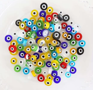 Millefiori Murano en forme <span class=keywords><strong>de</strong></span> œil <span class=keywords><strong>de</strong></span> bœuf, mélange <span class=keywords><strong>de</strong></span> toutes les couleurs - Product Image 3