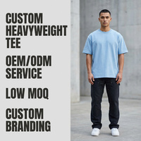 T-shirt en coton de haute qualité, uni, avec logo personnalisé, plusieurs couleurs, confortable, surdimensionné, sans couture, t-shirts pour hommes
