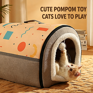Cat nest winter warm closed detachable washable new cat <b>house</b> super big cat mattress mattress dog nest all seasons - Product Image 5