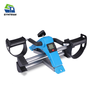ZT portátil estacionario plegable debajo del escritorio Pedal ejercitador con podómetro brazo pierna pie <span class=keywords><strong>bicicleta</strong></span> gimnasio rehabilitación <span class=keywords><strong>mini</strong></span> <span class=keywords><strong>bicicleta</strong></span> - Product Image 3