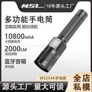 ไฟฉายซูมแบบยืดได้ LED 10800Mh แบตเตอรี่แบบชาร์จได้ 5 โหมด ไฟแคมป์ปิ้งกลางแจ้งพร้อมไฟด้านข้าง - Product Image 5