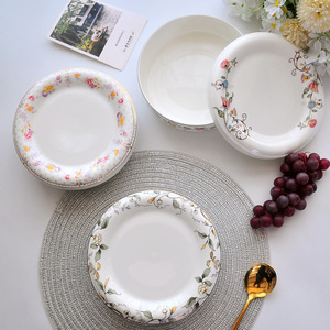 Assiette creuse en porcelaine fine de 7 pouces avec couvercle, bol en céramique pour la maison, assiette à soupe profonde, bol à soupe, plat à œufs et crème anglaise - Product Image 3
