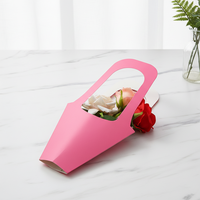 Sac fourre-tout portable en papier pour fleurs, vente en gros, idéal pour la Saint-Valentin, la fête des Mères, les mariages et la décoration d'événements - Nouveauté 2026