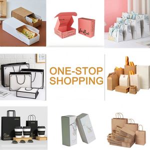 Matt giấy kraft đen mang theo điều trị Túi mua sắm tùy chỉnh in với logo của riêng bạn - Product Image 3