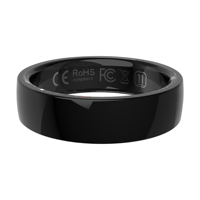 Anneau intelligent en céramique avec moniteur de fréquence cardiaque, compteur de pas, Bluetooth, batterie au lithium, suivi d'activité et NFC