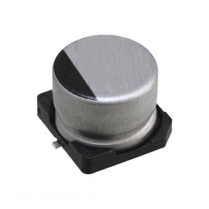 ตัวเก็บประจุแบบยึดพื้นผิว33 uF 20% 35V SMD UWF1V330MCL1GS 33 uF - Product Image 1