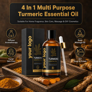 Aceite Revitalizante Multiusos 4 en 1 OEM, Calma la Irritación, Mejora la Textura de la Piel, Extracto de Planta 100% Natural, Aceite de Cuidado con Cúrcuma - Product Image 2