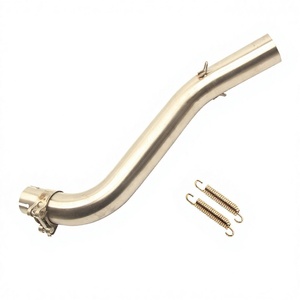 Tuyau d'échappement intermédiaire en acier inoxydable de 15 mm pour moto Benelli Huanglong 300 600 - Product Image 4