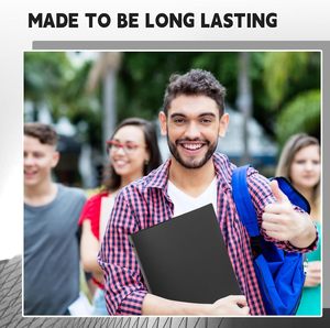 Reliure à 3 anneaux de 0,5 pouce, anneaux ronds en vrac de 1/2 pouce, capacité de 140 feuilles avec pochette, idéale pour organiser les documents pour l'école et le bureau - Product Image 6