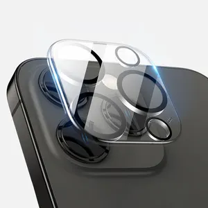 Anti-Kratzer 3D-Abdeckung Schutz für iPhone 14 13 12 11 Pro Max Kamera Objektivs chutz gehärtetes Glas Objektivs chutz