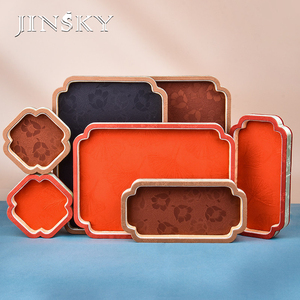 Bandeja para Joyas Estilo Palacio Jinsky, Color Negro, con Diferentes Formas y Tamaños, Bandeja Vacía para Exhibición de Joyas de Lujo - Product Image 4