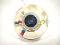 Boîte à pilules hebdomadaire portable en plastique ABS blanc, grande capacité, pour 7 jours, efficace pour les voyages et l'utilisation en extérieur, organisateur de médicaments, gestion quotidienne P01W