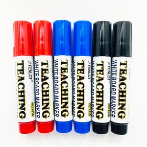 Marqueur pour tableau blanc de qualité supérieure, super luxueux, 6 pièces/boîte, facilement effaçable, rouge et noir, grande taille, pour l'enseignement - Product Image 4