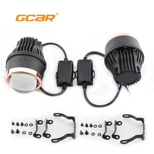 GCAR M630 Phare antibrouillard projecteur <span class=keywords><strong>bi</strong></span>-LED tricolore 3 pouces à double réflecteur 55W étanche IP67 Remplacement automobile universel - Product Image 1