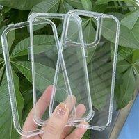 Funda para Teléfono Celular de Alta Calidad, Ultra Transparente, Anti-Golpes para iPhone 16 15 14 13 16 Pro Max