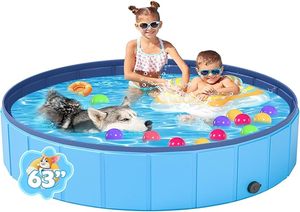 Nhà Máy Cung Cấp Trực Tiếp Có Thể Gập Lại Cứng PVC Hồ Bơi Đóng Mở Ngoài Trời Tắm Con Chó Hồ Bơi Nước Inflatable Vui Chơi Giải Trí Facilities - Product Image 3