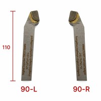 Jeu de couteaux de tournage professionnels carrés T5K10 à plaquettes carbure brasées, 3 angles (45°, 75°, 90°), pour tournage à gauche et à droite, OEM, livraison rapide