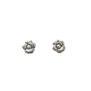 Yinruitai S925 Sterling <b>Silver</b> Camellia <b>Stud</b> Earrings For Women Flower Shape Everyday Wear - Product Image 5
