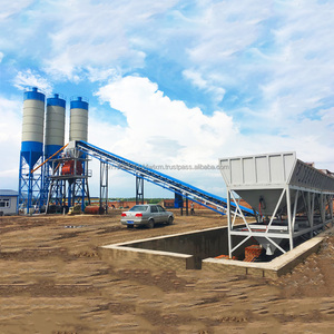 Caliente 60m3/H 90m3/H Planta de dosificación de hormigón Planta de lote de hormigón portátil Hormigón móvil - Product Image 2
