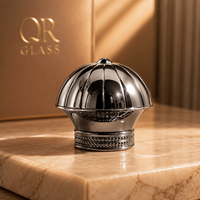 Flacons de parfum carrés transparents givrés de 100 ml avec bouchon magnétique personnalisé de luxe, avec vaporisateurs et boîtes d'emballage
