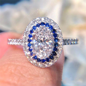 Anillo de Diseño Ovalado para Mujer, Estilo de Engaste Redondeado, Anillo de Uso Diario - Product Image 1