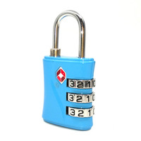 TSA-554 Fabrication en usine, cadenas à bagages à 3 chiffres, cadenas à combinaison TSA