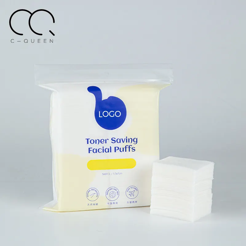 360Pcs Disposable Square Cosmetic Cotton Pads Makeup Remover Absorbent Cotton Pads