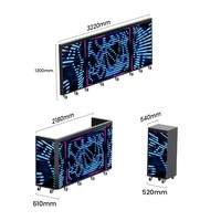 Table de DJ incurvée à LED avec mur vidéo 8K GOB étanche, garantie 5 ans - Support portable pliable pour événements et mariages