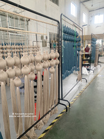 Tapisserie murale en macramé de style bohème personnalisée en usine, tissée à la main, avec pompon, décoration d'intérieur