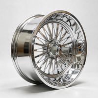 Jantes en alliage d'aluminium forgé chromé JJS Custom Deep Dish, robustes, pour camionnettes, SUV tout-terrain, fournisseur en gros
