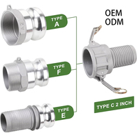 Adaptor Camlock Tipe E DZR Kuningan 1/2-8 Inci 250 PSI Anti Percikan Api ATEX Zona 2 Air Minum Pertambangan Pabrik OEM