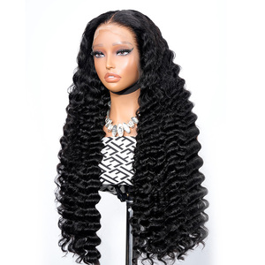 Ananas Vague HD Transparent Vague Profonde Pouces Long Brésilien Avant de Lacet Perruque de Cheveux Humains pour les Femmes Profonde Bouclés Avant de Lacet Perruques - Product Image 4