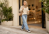 Baskets Rétro Femme Maille Rayées Cuir PU Soudure Semelle Gomme Épaisse Plateforme Chaussures Board Décontractées Grossiste