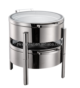 ชามอาหารสแตนเลสแบบเปียกดีไซน์แบบวางซ้อนกันได้สำหรับงานเลี้ยงทรงกลมและสี่เหลี่ยม - Product Image 3