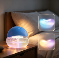 Purificateur d'air électrique à base d'eau, humidificateur, diffuseur d'arômes avec lumière nocturne 7 couleurs pour la maison et l'hôtel, élimination de la fumée et de la poussière