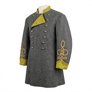 Manteau long formel pour homme, reproduction historique américaine, style Frock Coat, style Ancien Monde, en mélange de laine, veste uniforme - Product Image 5