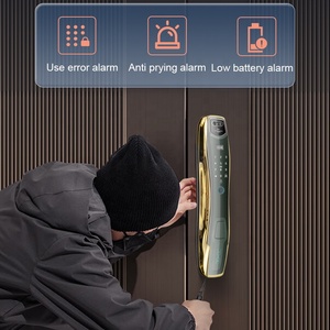 Nhà Thông Minh Keyless nhập vân tay Đầu đọc gỗ cửa an toàn máy ảnh tuya kiểm soát Wifi Mạng giá thấp Key truy cập khóa mặt - Product Image 5
