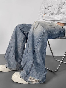 Jupe en jean pour homme, coupe skinny, style médiéval, avec bordure renforcée, en denim, vente en gros - Product Image 2