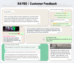 Raybo 4k 8K siêu mỏng LED Video tường Bảng điều chỉnh trong nhà Màn hình LED cố định dễ dàng cài đặt HD không thấm nước GoB tốt Pixel trong nhà Màn hình LED - Product Image 6