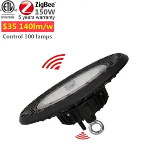 Zigbee-bombilla ufo de 277v, 347v, 480v, comercial e industrial, inteligente, impermeable, con zigbee gateway